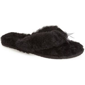 UGG Women's Black Shearling Slippers